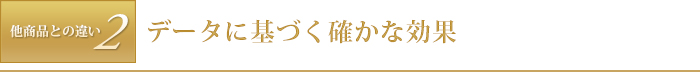 データに基づく確かな効果